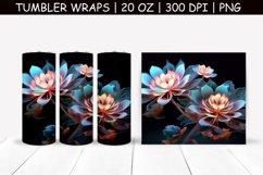 Magic Flower Sublimation Tumbler Wrap Product Image 1