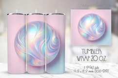 Light aqua pastel tumbler 20oz wrap sublimation design png Product Image 1