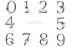 Watercolor Floral Alphabet Embellished Letters Numbers Product Image 4