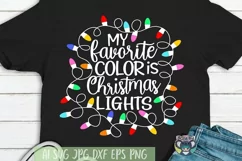 Merry Christmas svg, Christmas Lights svg, Santa, Cut File Product Image 1