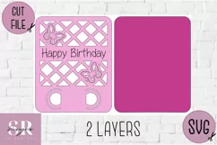 Butterfly Birthday Money card | Paper cutting | Money card Product Image 4