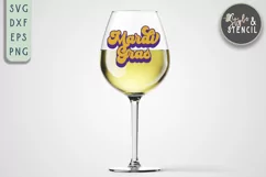 Mardi Gras Retro SVG - PNG, DXF, SVG, EPS, Cut File Product Image 6