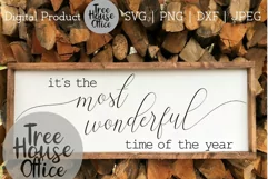 Most Wonderful Time of the Year SVG, Christmas Song Quote Product Image 4