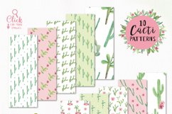 Cacti Cacti Watercolor Clipart Package - 52 pieces Product Image 3