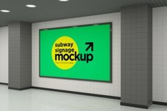 Subway Signage Horizontal Mockup Product Image 1