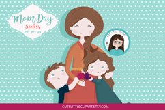 Mom and children clipart Product Image 3