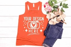 Bella Canvas 8800 Maroon,Bella Canvas Flowy Racerback Mockup Product Image 1