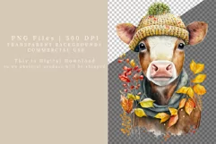 Autumn clipart, Calf clipart, Cow sublimation Product Image 2