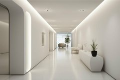Modern minimalist home interior with bright lighting Product Image 1