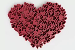 Valentine's Day laser cut file - Heart of Hearts Product Image 3