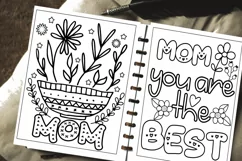 Mother's Day Coloring Pages I Mom Coloring Pages Product Image 4