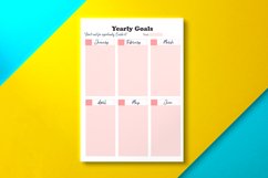 Yearly Goal Planner Pink Product Image 1