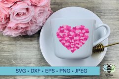 Valentine's Day Heart Collage SVG | Heart SVG Product Image 1