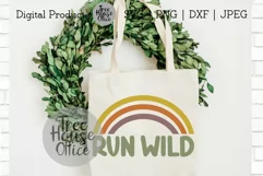 Run Wild, Free Spirit, Retro Rainbow, Stay Wild SVG PNG JPG Product Image 3