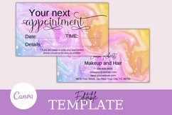 Pink and Gold DIY Appointment Card Product Image 1