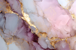 Blush Pink and Plum Gold Marble Product Image 1