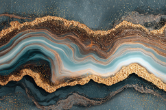 Teal Brown Marble Luxury Texture Product Image 1