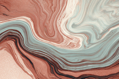 Coral Cream Marble Abstract Art Bundle Product Image 1