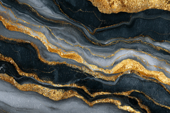 Navy Gold Marble Luxury Art Bundle Product Image 1
