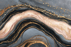 Black Beige Gold Wave Marble Bundle Product Image 1