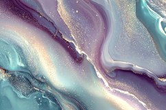 Purple Teal Gold Marble Art Bundle Product Image 1
