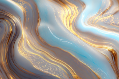 Blue Gold Flow Marble Art Bundle Product Image 1