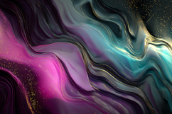 Neon Pink Teal Marble Art Bundle Product Image 1