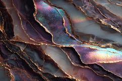 Marble surface gold accents and iridescent sheen Product Image 1