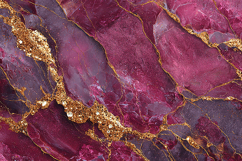 Luxury Magenta Gold Marble Art Bundle Product Image 1