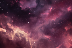 Deep Purple Nebula Space Background with Stars Product Image 1