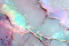 Pastel Rainbow Marble with Rose Gold Glitter Product Image 1