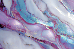 Pastel Purple and Teal Pearlescent Marble Swirl Product Image 1