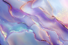 Ethereal Lavender Marble with Glowing Golden Veins Product Image 1