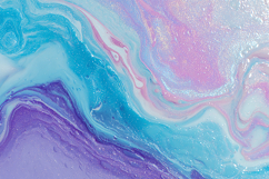 Pastel Iridescent Liquid Swirls with Golden Sparkle Product Image 1