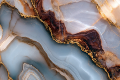 Grey Onyx Marble with Deep Brown Mineral Bands Q Product Image 1