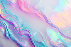 Iridescent Pastel Liquid Swirl Art Product Image 1