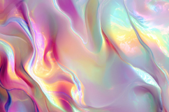 Holographic Molten Texture with Vibrant Pink Glow Product Image 1