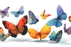 Collection of Artistic Colorful Painted Butterflies Product Image 1