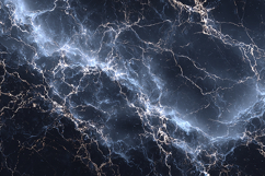 Midnight Blue Marble Texture with Electric Gold Veins Product Image 1