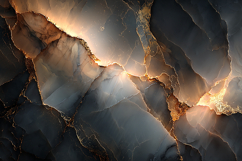 Moody Dark Stone Texture with Radiant Golden Fissures Product Image 1