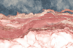 Luxury Navy and Rose Gold Glitter Dust Abstract Texture Product Image 1