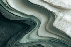 Minimalist Sage Green and Cream Sculptural Relief Texture Product Image 1