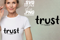 4x Religious Quotes Trust Courage SVG Cut Files Faith Grace Product Image 3