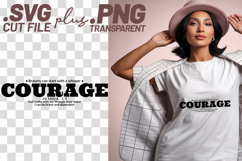 4x Religious Quotes Courage Trust SVG Cut Files Mercy Faith Product Image 3