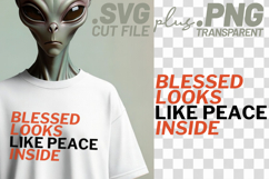 4x Religious Quotes Mercy Joyful SVG Cut Files Blessed Peace Product Image 3