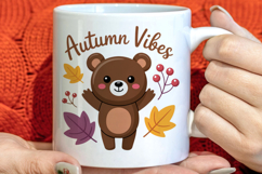 Cute Autumn Season Welcome Clipart PNG Product Image 1