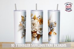 3d Tumbler Wrap Flower Sublimation bundle 20 oz Wedding Product Image 4
