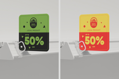Promotional Shelf Sign Holder Mockup Product Image 3