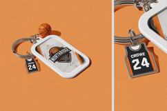 Basketball Keychain with Charms Mockup Product Image 3