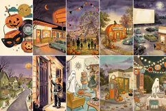 Retro Halloween Junk Journal Digital Kit| Junk Journal Product Image 3